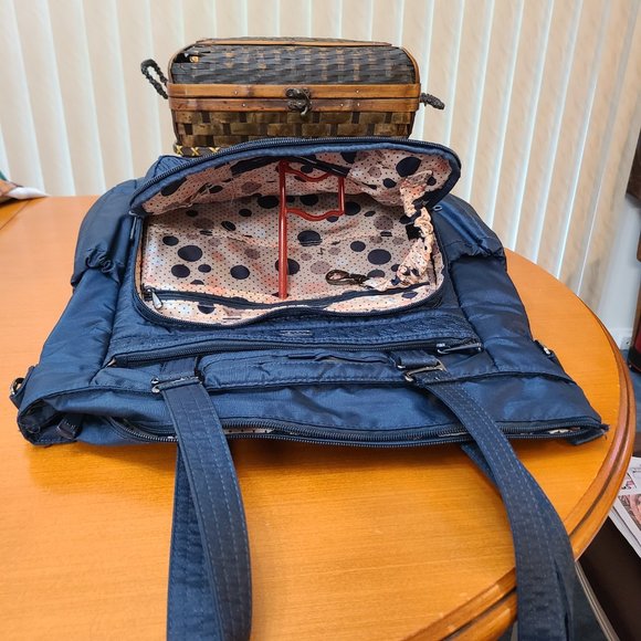 lug Bags Lug Ace 2 Convertible Backpack Crossbody Overnighter Tote Navy Color Large Size